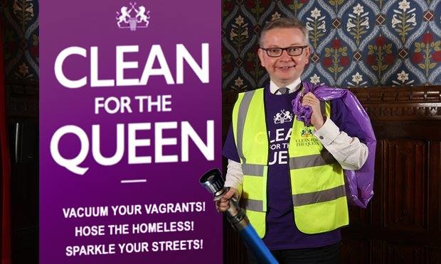 Michael Gove launches campaign to clean up homeless people with fire hoses