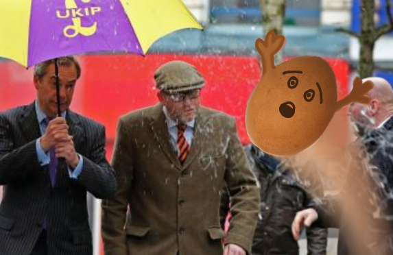 Eggs make heartfelt appeal not to be thrown at UKIP members