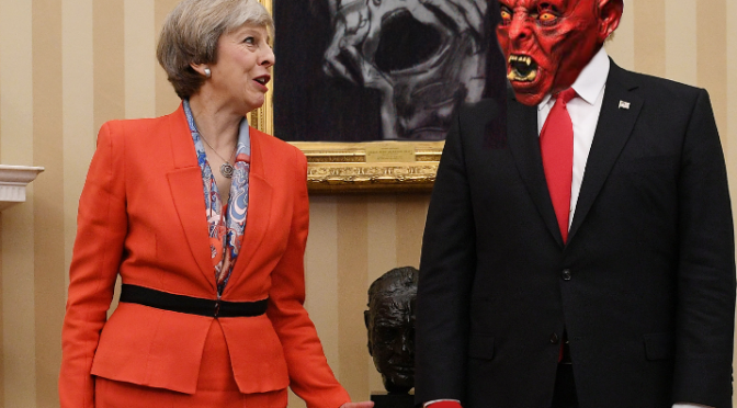 Theresa May to honour Satan with state visit