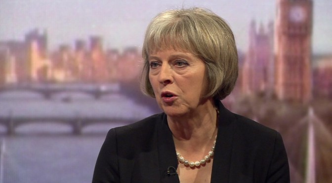 My £995 leather trousers ARE made from skin of sanctioned job seekers, Theresa May confirms