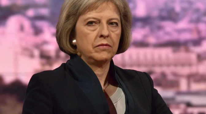 Democracy canceled from 2018 onward because Theresa May might lose